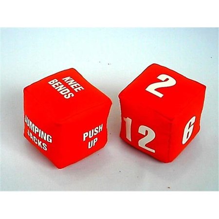 EVERRICH INDUSTRIES Everrich EVC-0061 4 x 4 x 4 Inch Fitness Dice - Set of 2 EVC-0061